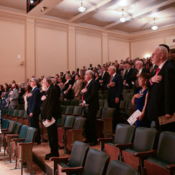 Crowd During National Anthem