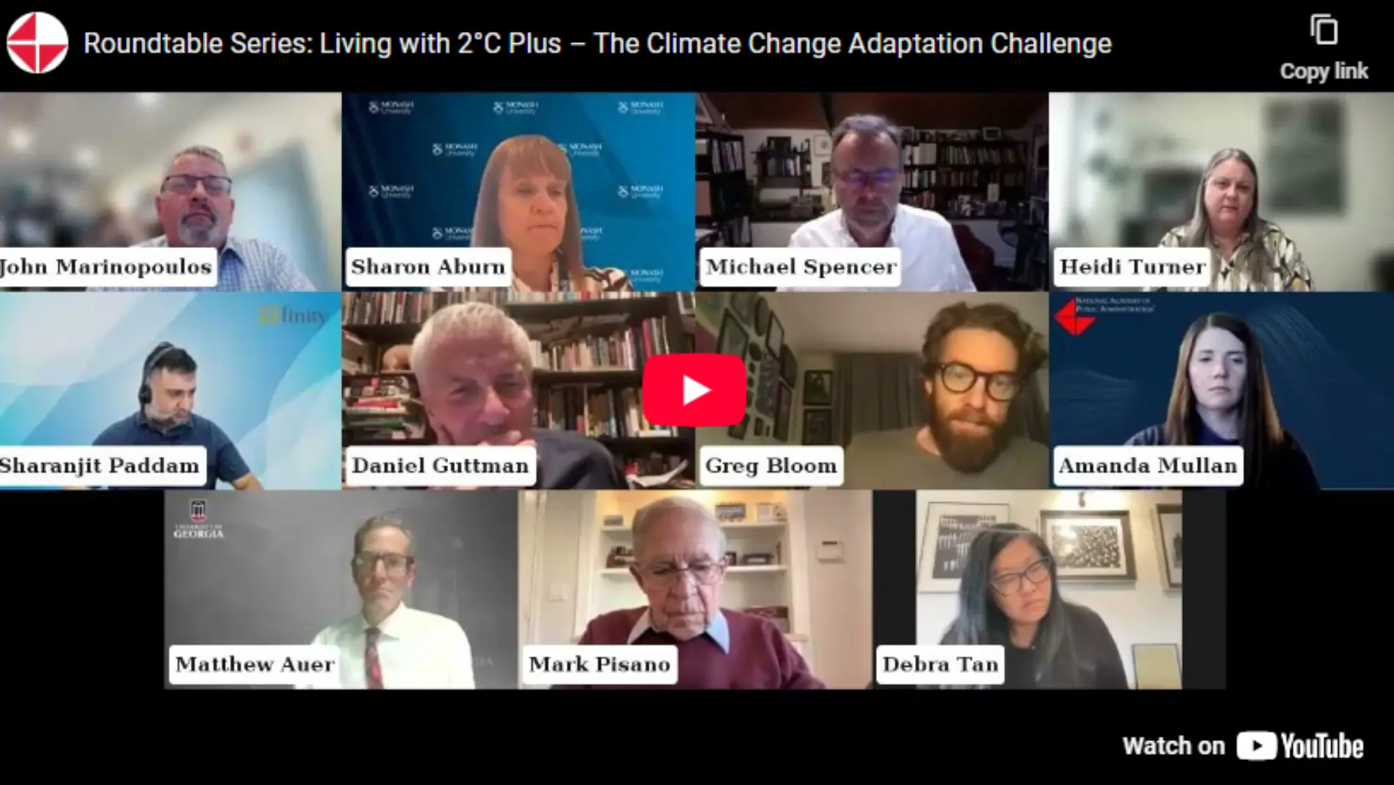 VIDEO Part 3: Living with 2°C Plus – The Climate Change Adaptation Challenge Monash University